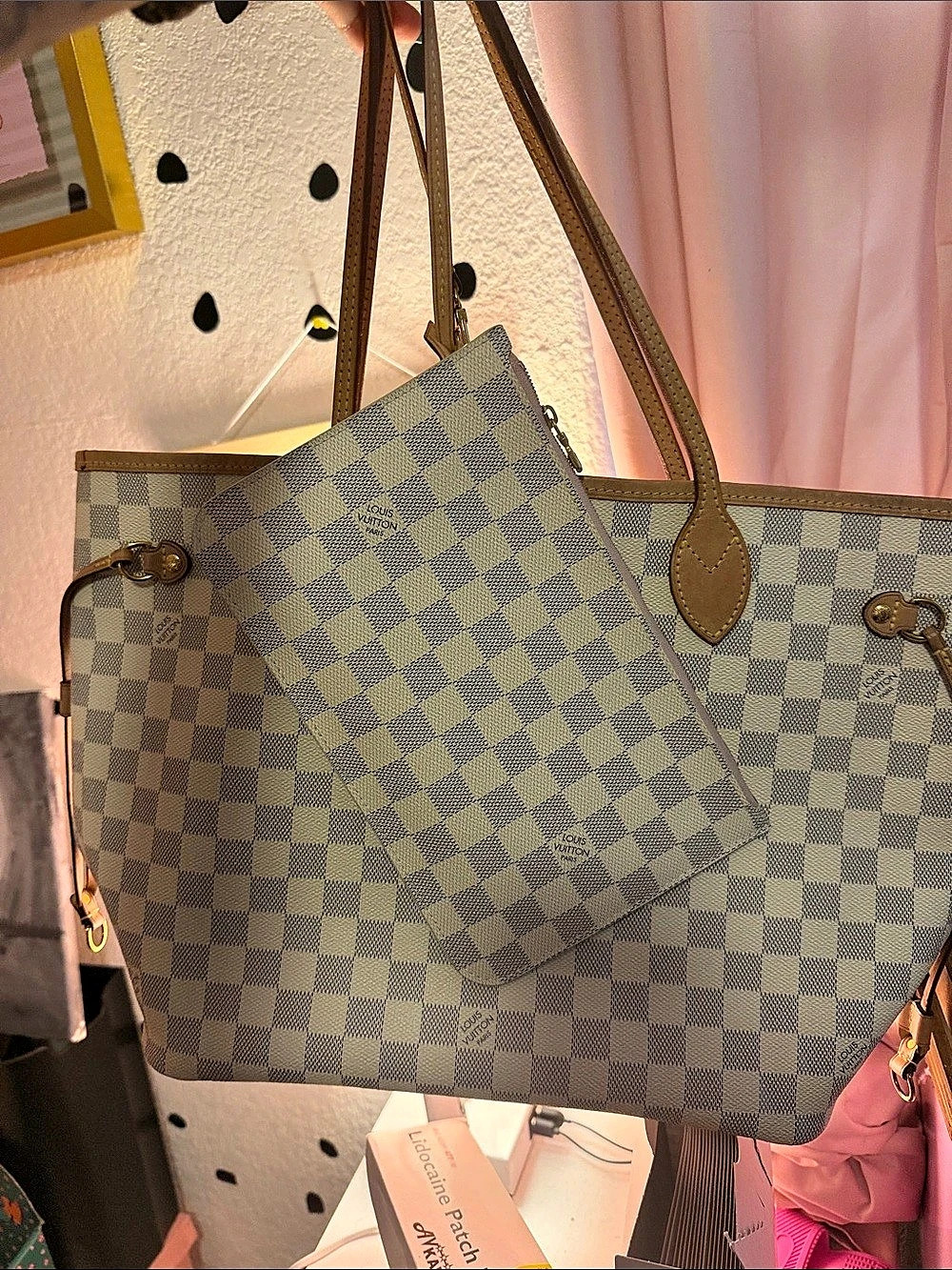 Louis Vuitton Neverfull MM Damier Azur Tote - Picture 2 of 11